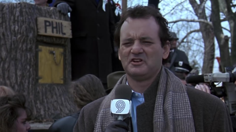 "Groundhog Day used to mean something in this town. They used to pull the hog out, and they used to eat it. You're hypocrites, all of you!" - Groundhog Day