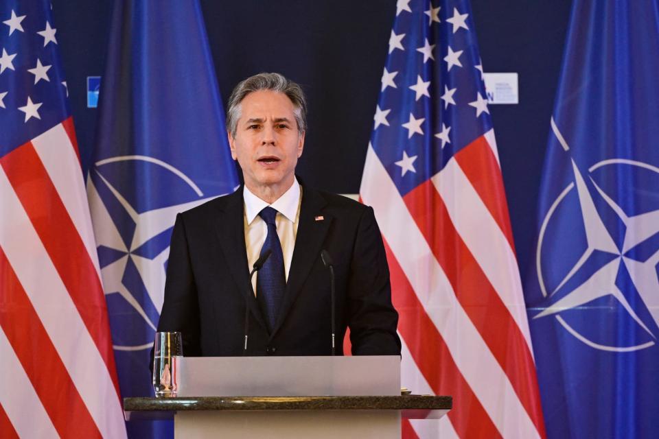 Antony Blinken, chef de la diplomatie américain, le dimanche 15 mai 2022 - John MacDougall - AFP