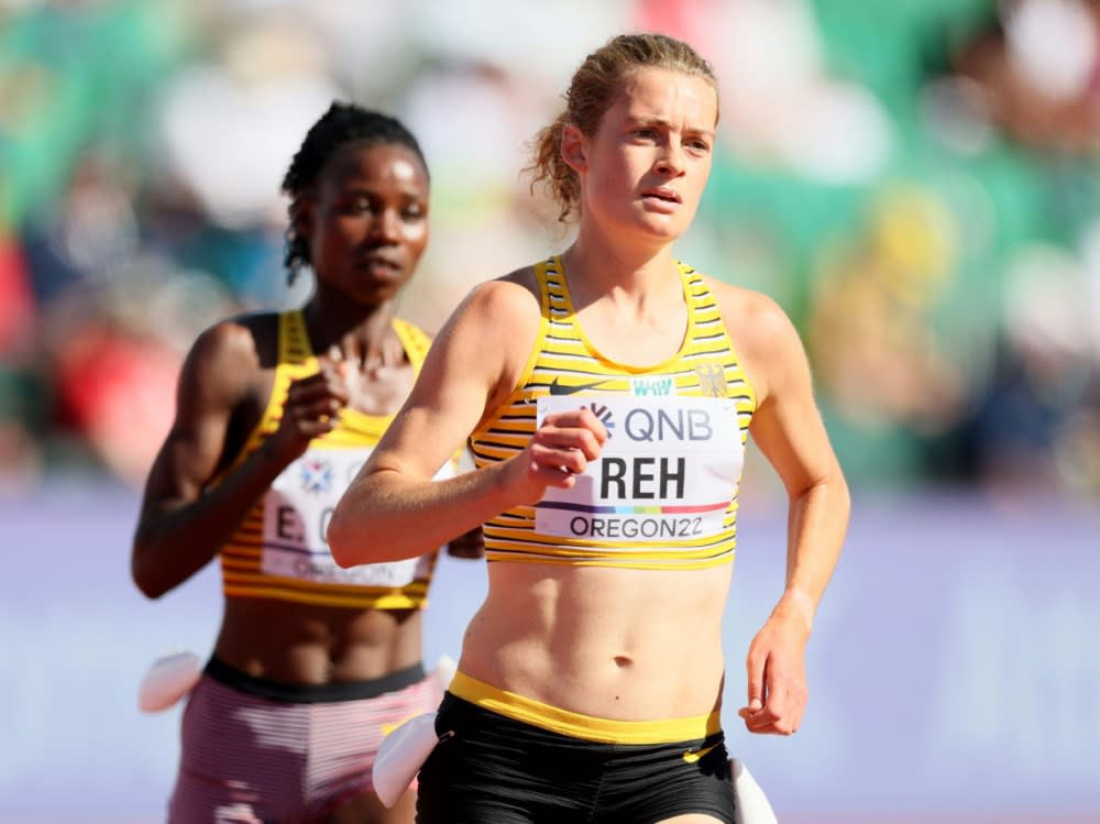 Alina Reh bei der WM 2022 in Eugene (ANDY LYONS)