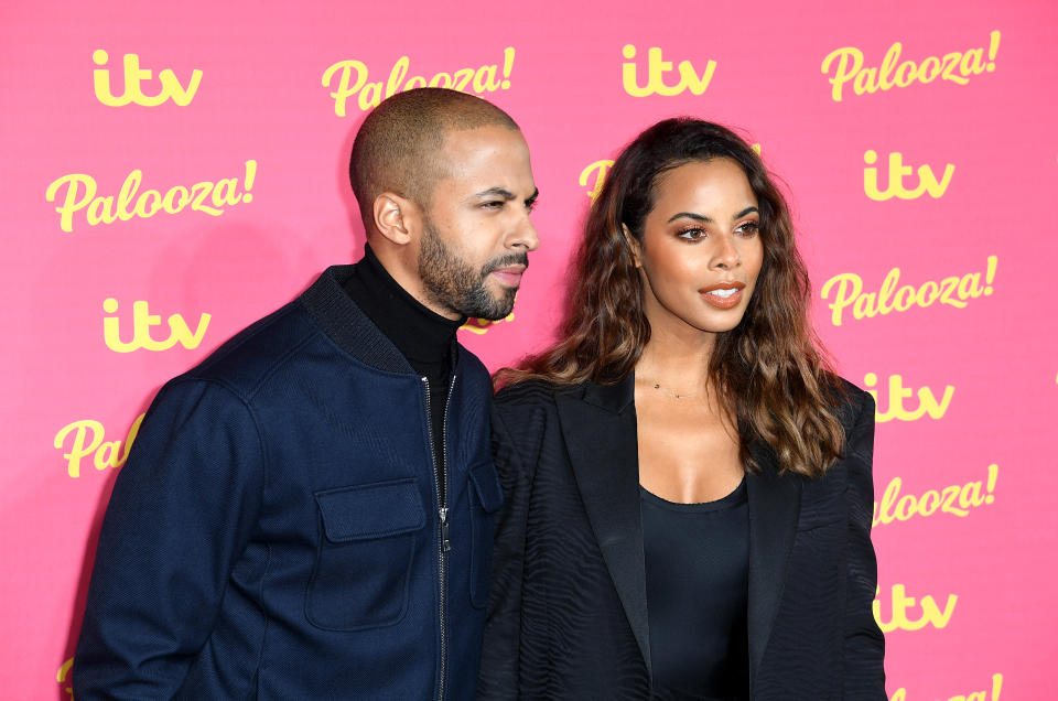 Marvin Humes and Rochelle Humes attending the ITV Palooza held at the Royal Festival Hall, Southbank Centre, London.