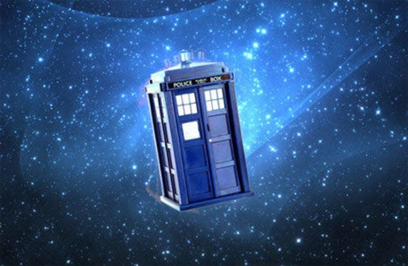 Photo courtesy BBC America.The TARDIS from the television show “Doctor Who.”