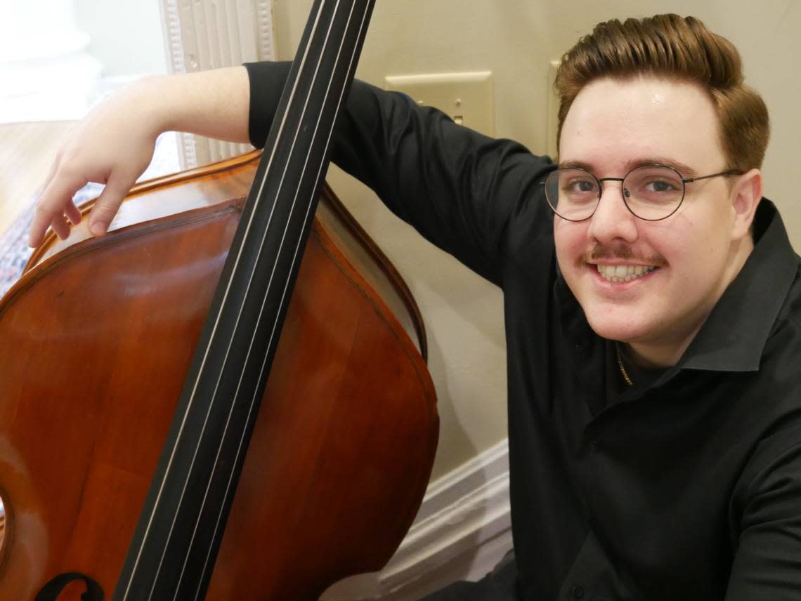 Orchestral double bassist Eion Lyons will be featured during Monday’s Macon-Mercer Symphony performance, the last of the season. Lyons will get to work with his double bass teacher in the performance.