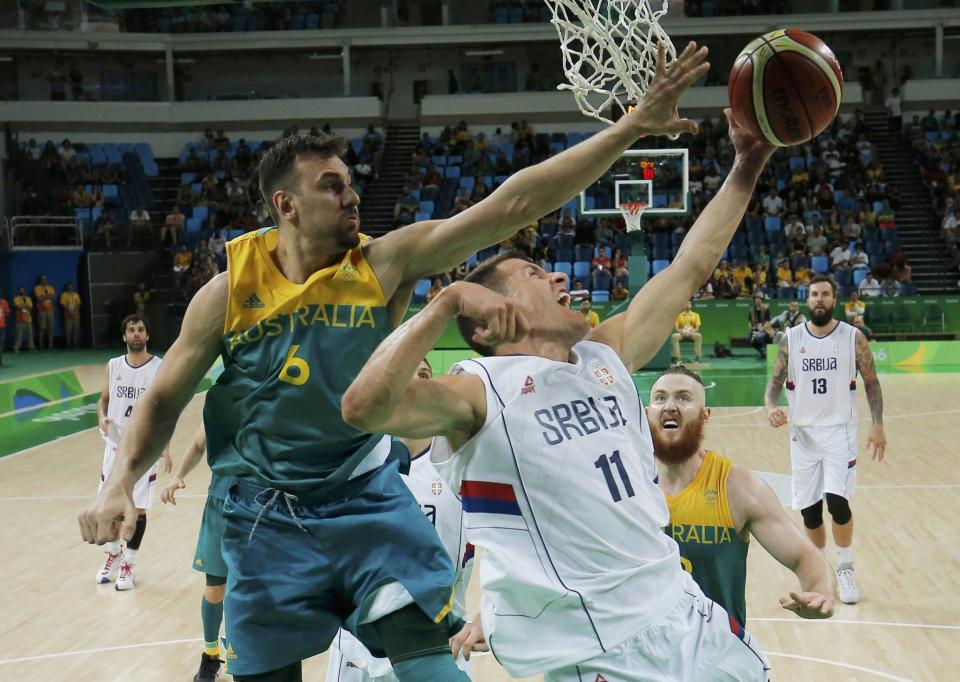 Andrew Bogut wasn't sure he was going to recover fast enough to play in the Olympics. (Reuters)