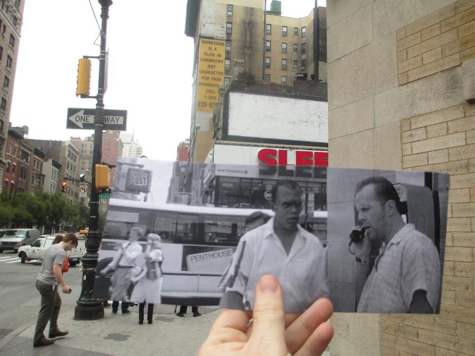 <b>Die Hard: With A Vengeance</b><br><br> The photographer spotted the location of a scene starring Bruce Willis and Samuel L Jackson from the ‘Die Hard’ sequel and promptly took a snap. This shot is from 72nd Street Subway Station, West 72nd and Broadway, Manhattan. <br><br>Credit: <a href="http://philmfotos.tumblr.com/" rel="nofollow noopener" target="_blank" data-ylk="slk:FILMography;elm:context_link;itc:0;sec:content-canvas" class="link ">FILMography</a>