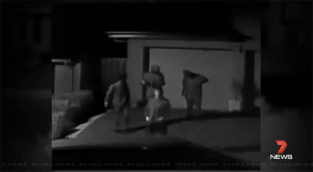 The knife-wielding gang. Source: 7 News