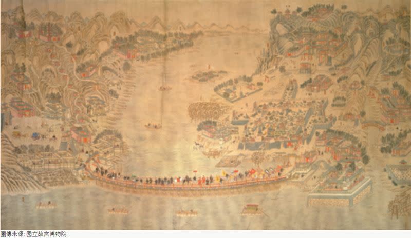 《黃河蘭州浮橋圖》被列為「重要古物」等級。（圖／翻攝自國家文化資產網）