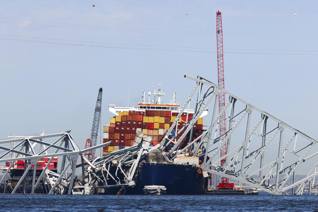 The Baltimore bridge collapse.