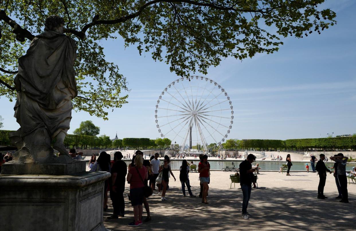 Le jardin des Tuileries (illustration) - Ludovic MARIN