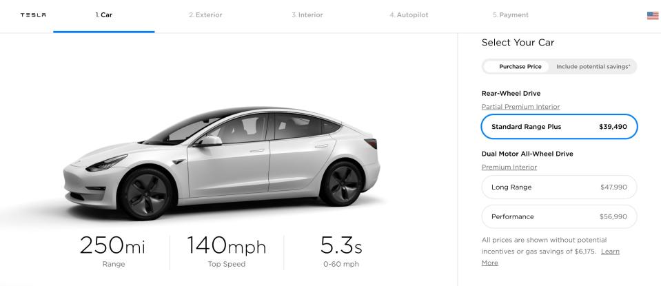 Model S Pricing