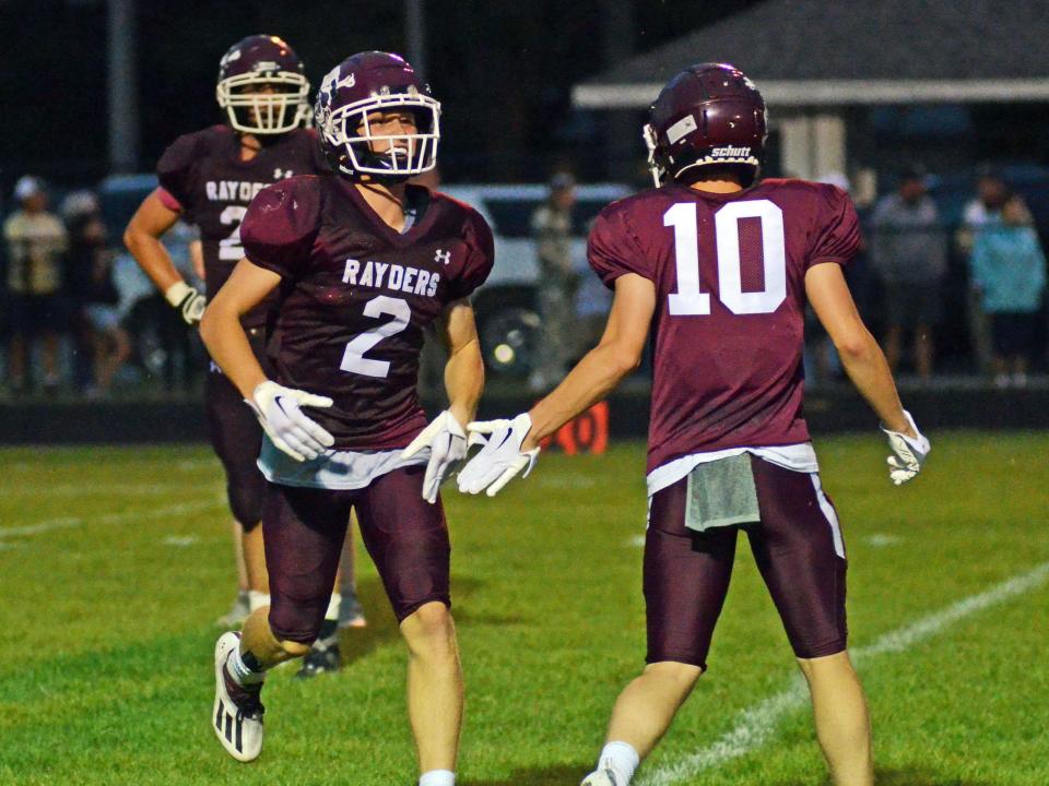 Hudson Vollmer (2), Troy Nickel (10) and the rest of the Charlevoix football team wrap up the 2023 regular season as one of the top 10 teams within Division 7, riding a four-year stretch of eight-win campaigns.