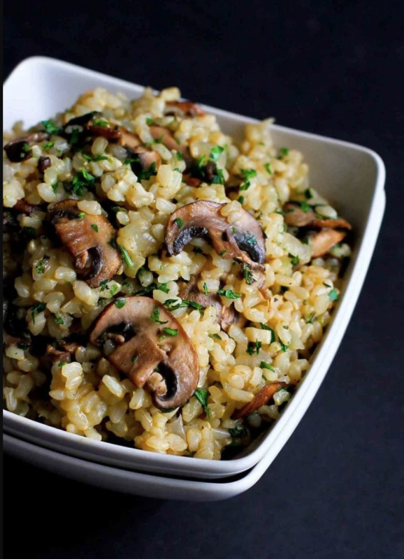 <p>Cooking Canuck</p><p>If you don't believe that brown rice recipes can be the best part of the meal, I dare you to try this toasted brown rice with mushrooms and thyme!</p><p><strong>Get the recipe: <a href="https://www.cookincanuck.com/toasted-brown-rice-mushrooms-thyme-recipe/" rel="nofollow noopener" target="_blank" data-ylk="slk:Toasted Brown Rice with Mushrooms and Thyme;elm:context_link;itc:0;sec:content-canvas" class="link ">Toasted Brown Rice with Mushrooms and Thyme</a></strong></p>