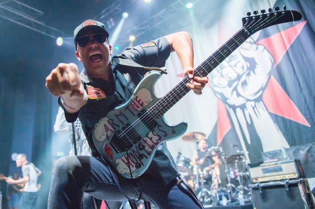 Guitarist Tom Morello of Rage Against The Machine performs as part of Prophets Of Rage on stage in London in 2019. (Photo: Ollie Millington via Getty Images)