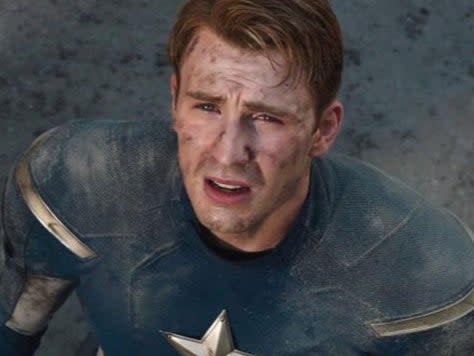Chris Evans as Captain America (Marvel Studios)