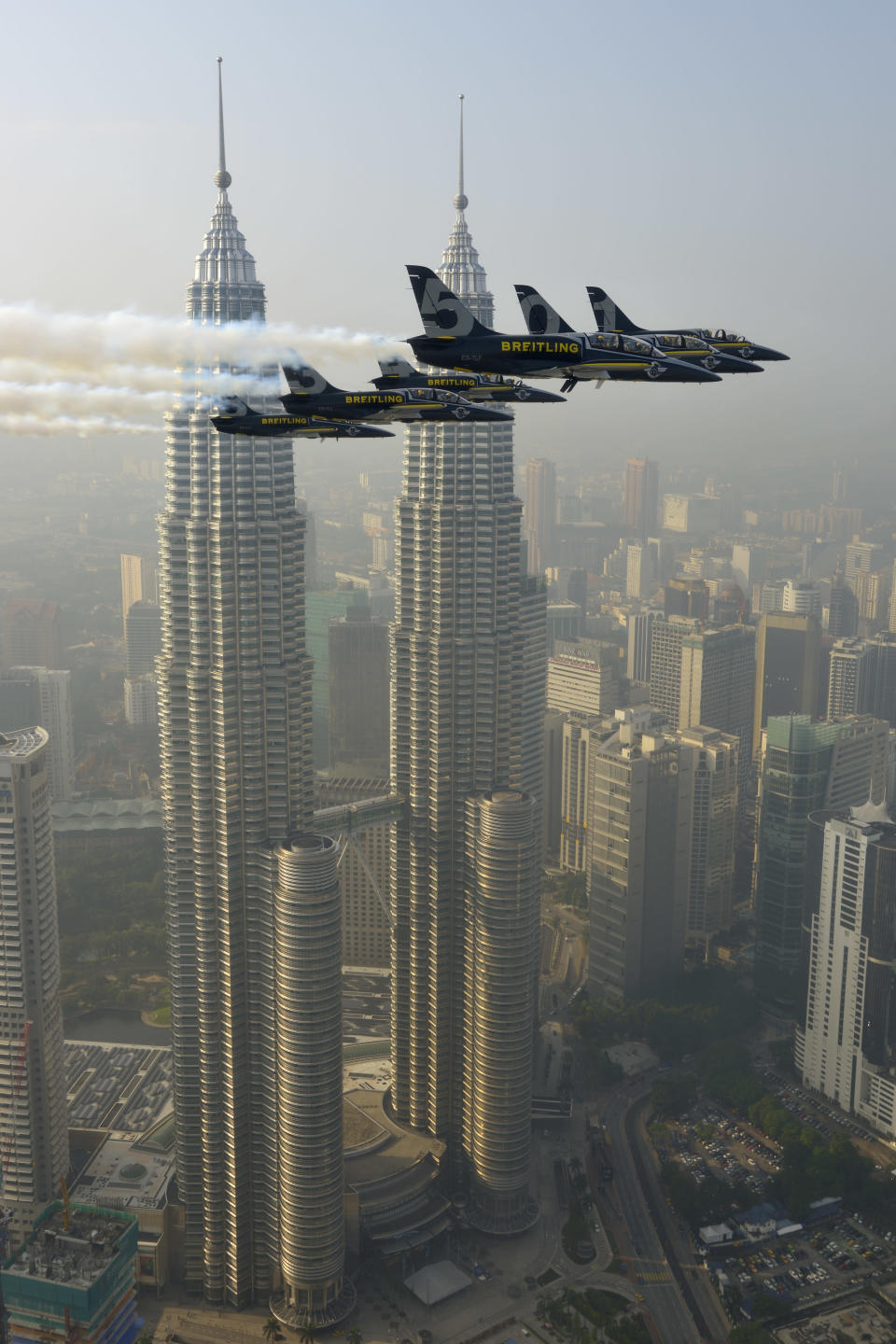 Breitling jets over KLCC