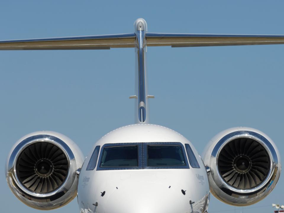 Engines of the Gulfstream G550.