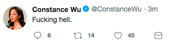 Constance Wu Fresh Off the Boat Renewal Tweet