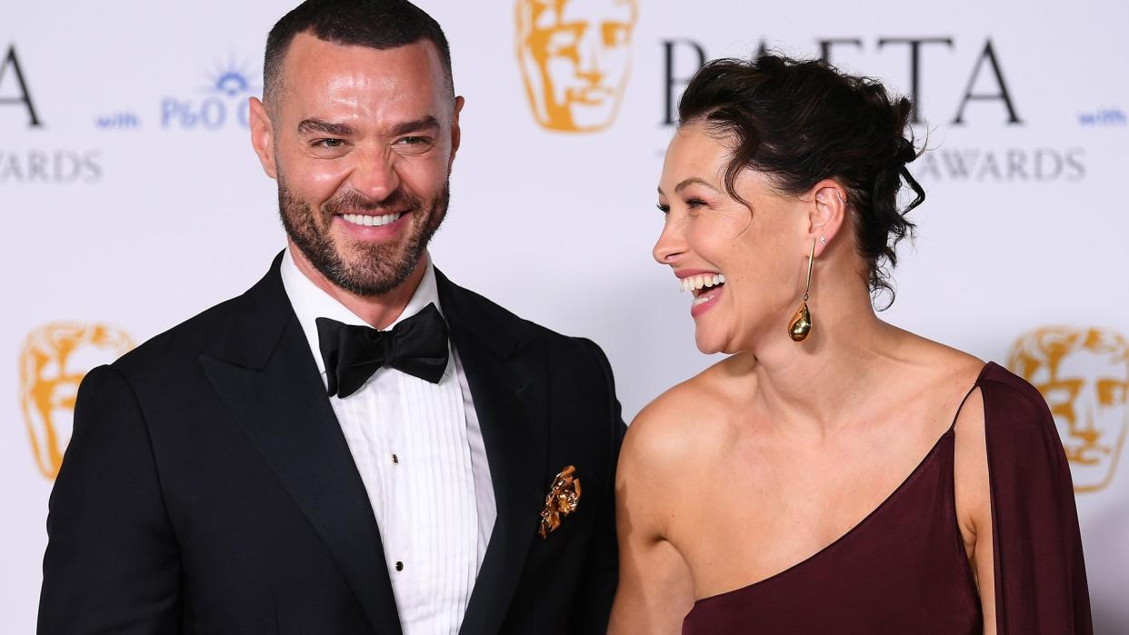  Matt Willis and Emma Willis pose during the 2024 BAFTA Television Awards 