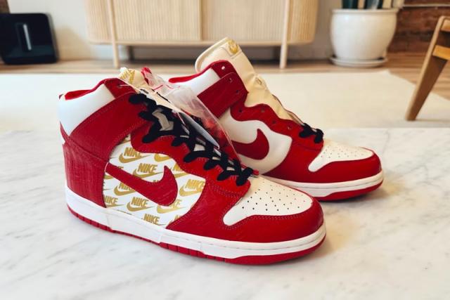 Supreme, Shoes, Rare Red Supreme X Louis Vuitton Sneakers