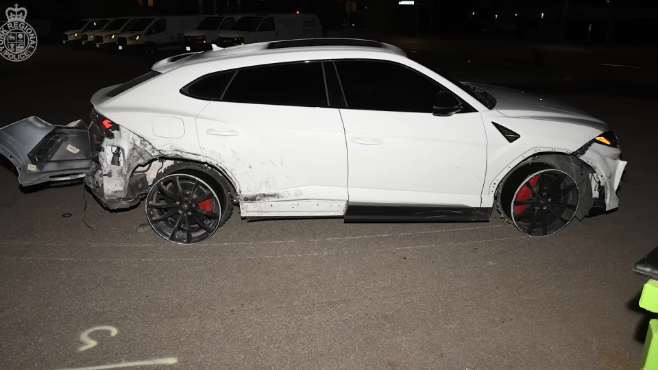 york regional police catch a lamborghini urus speeding at 120 mph