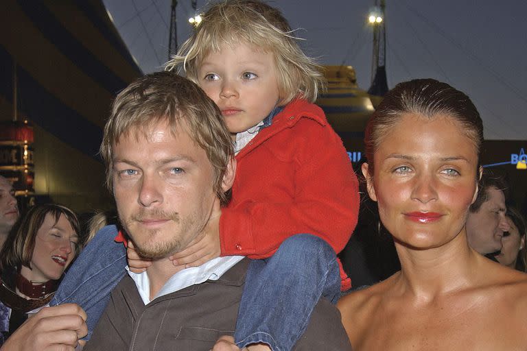 Christensen con Norman Reedus y Mingus hace algunos años