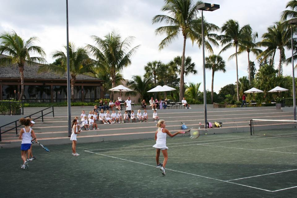 Many Palm Beach Polo Golf & Country Club residents have decried the loss of facilities in the Wellington community, such as tennis courts like the one seen here. They fear the Farrell West development will consume some of the green space to which they've grown accustomed.