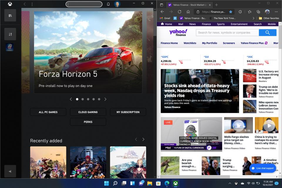 Windows 11 gets improved multitasking with the new Snap Groups option. (Image: Howley)