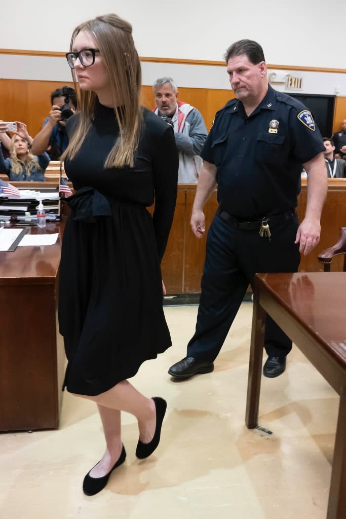 Anna Delvey is sentenced to 4-12 years in prison in New York City on May 9, 2019. - Credit: Steven Hirsch/Pool/NYP/MEGA