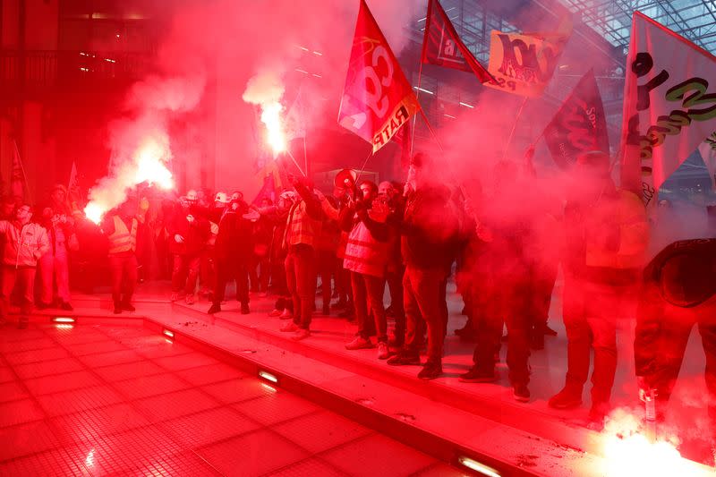 Eleventh day of national strike and protest in France against pension reform