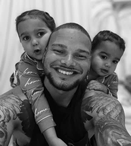 <p>Kane Brown/Instagram </p> Kane Brown with children Kingsley and Kodi.