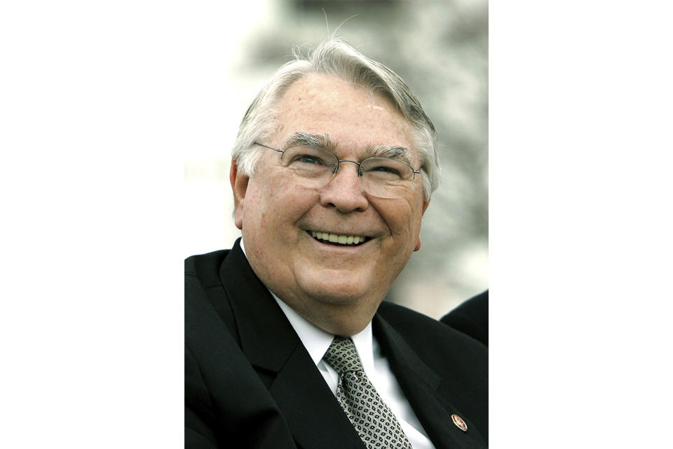 FILE - U.S. Rep. Terry Everett is seen, Jan. 15, 2007, at the Alabama Capitol in Montgomery, Ala. Everett, who represented the state's 2nd District from 1993 to 2009, died Tuesday, March 12, 2024, the governor's office confirmed. He was 87. (AP Photo/Rob Carr, File)