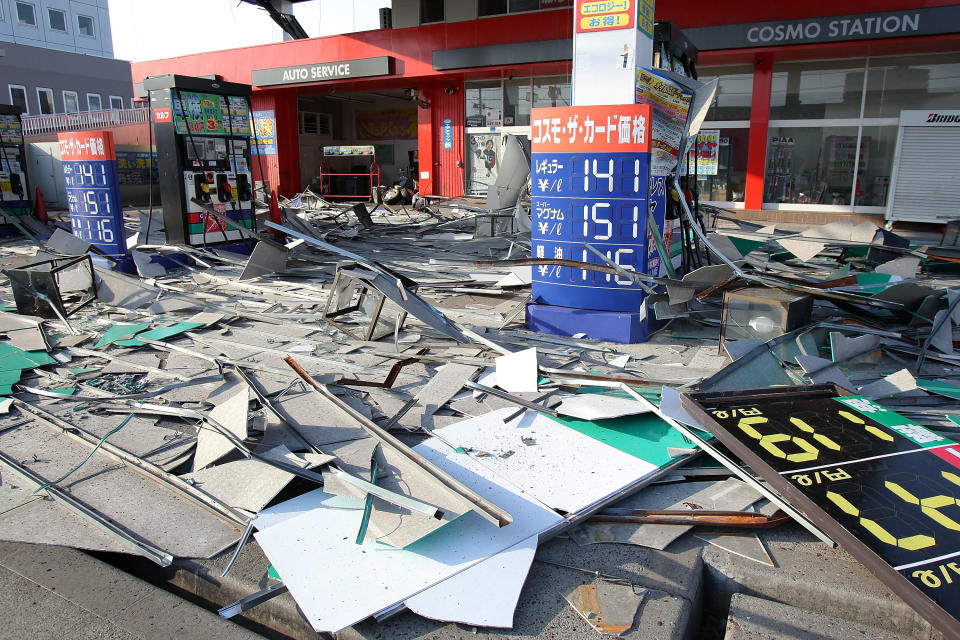 The tsunami's trail of devastation. (Getty Images Photo)