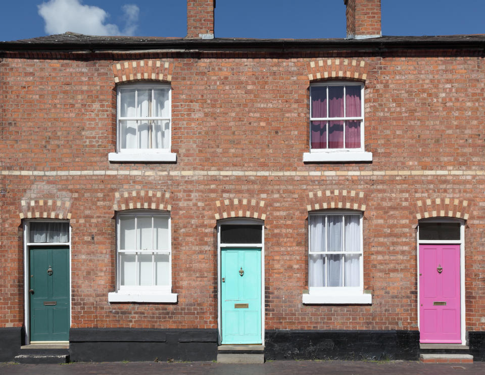 Row of terrace houses. property