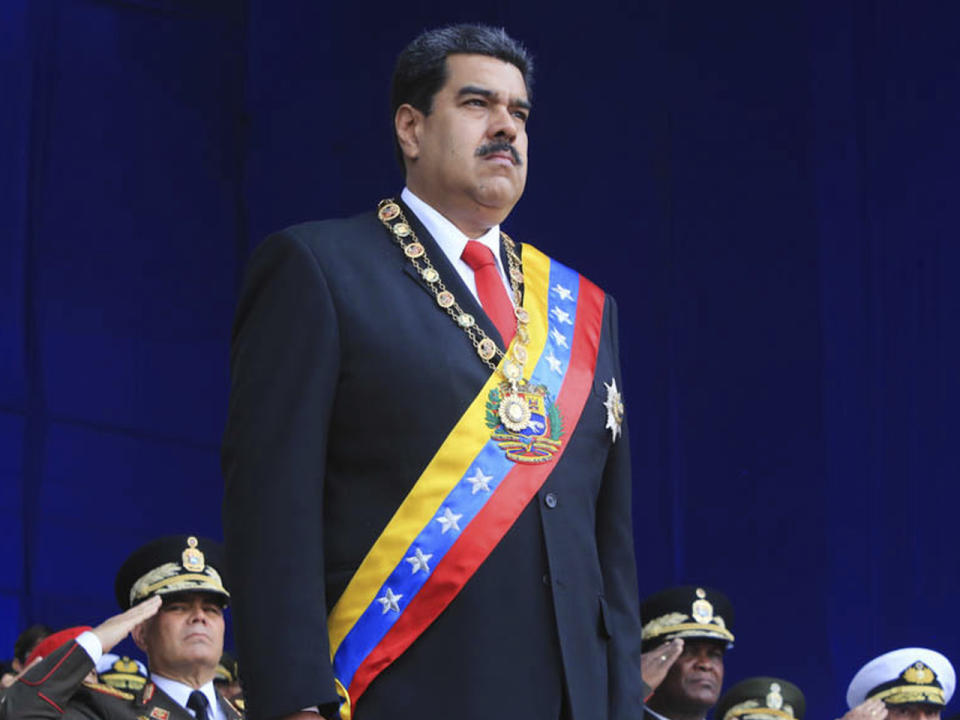 Auf Präsident Nicolás Maduro wurde ein Anschlag verübt. (Bild-Copyright: Miraflores Presidential Palace via AP)