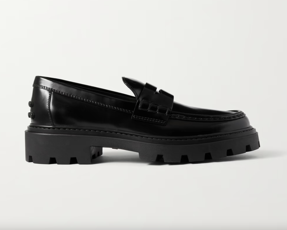 Tod's Gomma Pesante glossed-leather loafers. (PHOTO: Net-A-Porter)