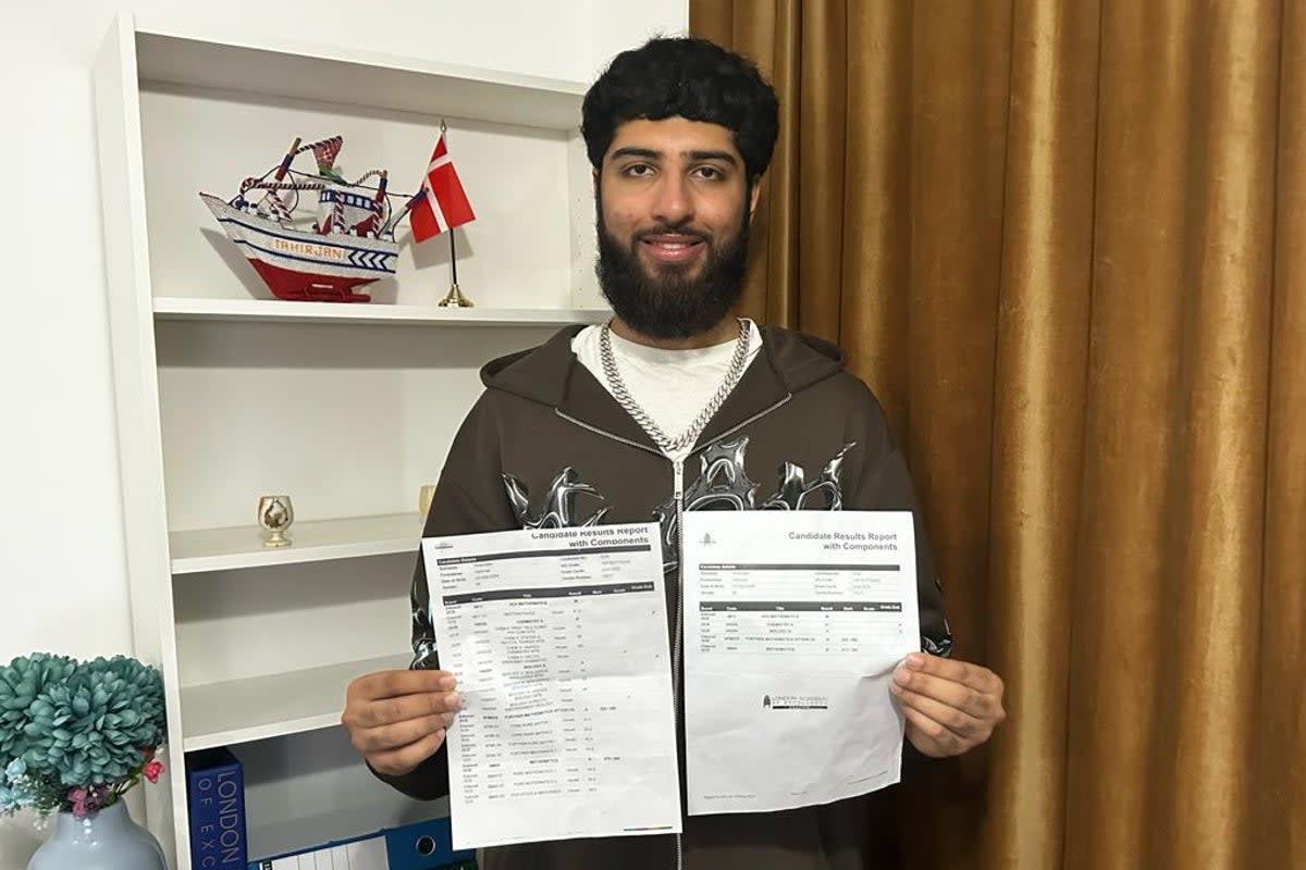 Hammal Dinarzaee will study medicine at Imperial College London  (Provided)