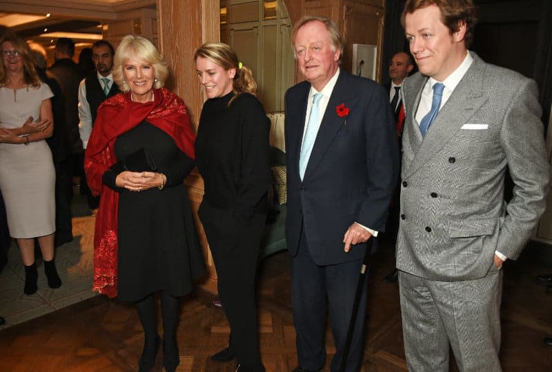 Camilla y su ex, Andrew Parker Bowles con los hijos de ambos