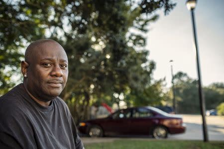 Joseph Anderson, is shown in this handout photo provided by the American Civil Liberties Union October 21, 2015, waiting for his girlfriend Qumotria Kennedy to get off work in the parking lot of his apartment complex in Biloxi, Mississippi October 6, 2015. REUTERS/William Widmer/UCLA/Handout via Reuters