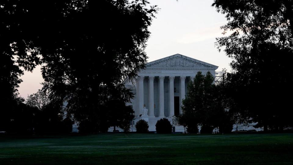 PHOTO: A view of the Supreme Court Building during sunrise on Sept. 5, 2024 in Washington, DC. (Anna Moneymaker/Getty Images, FILE)