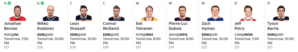 If you want to roll with the chalk, this is how you should load up on members of the Edmonton Oilers. (Yahoo Fantasy)