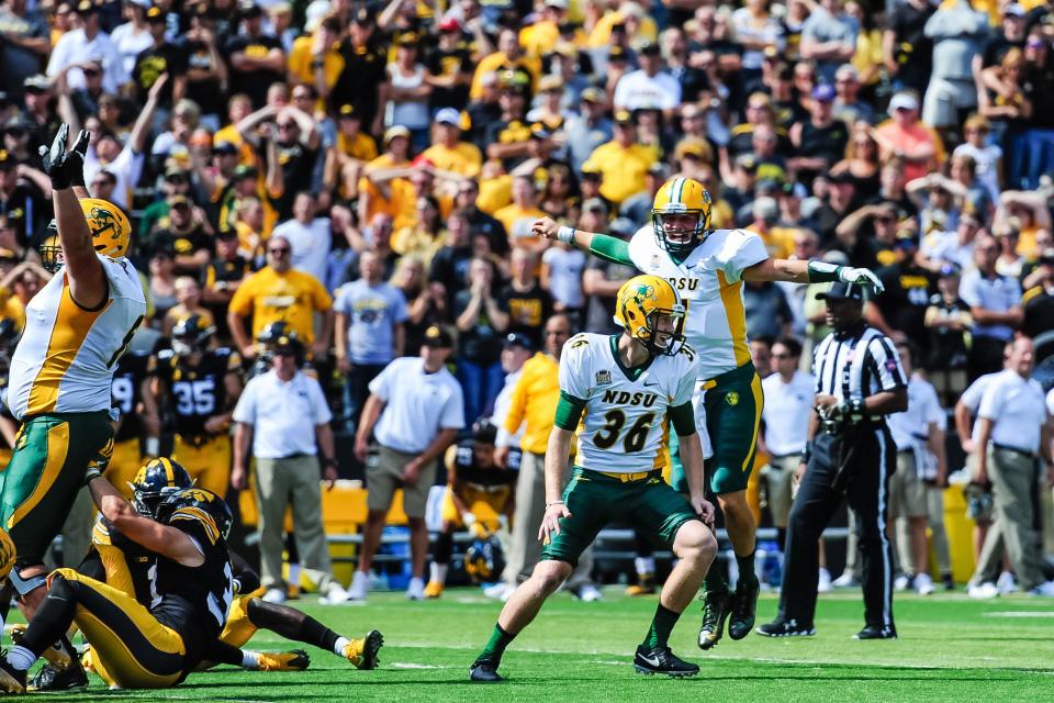 North Dakota State stunned Iowa at Kinnick Stadium in 2016.