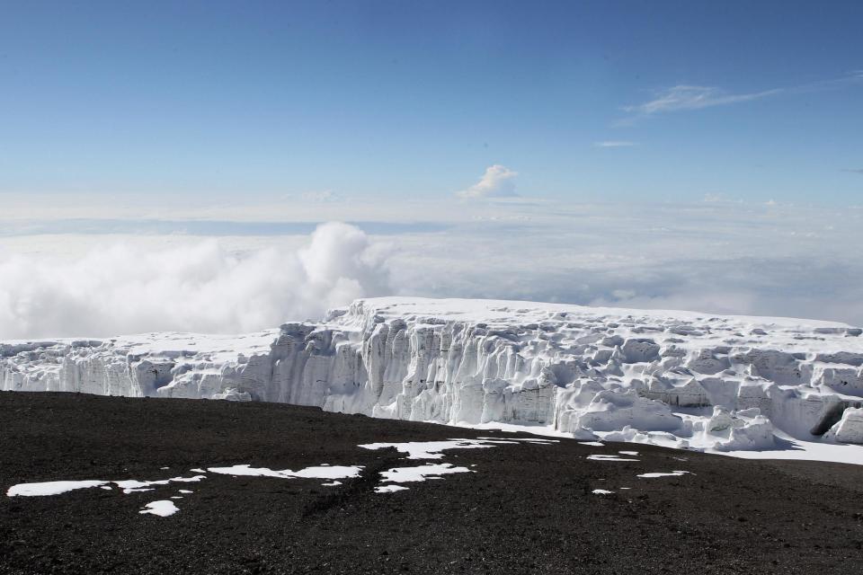 The Kilimanjaro glacier viewed from Uhuru peak (Getty Images)