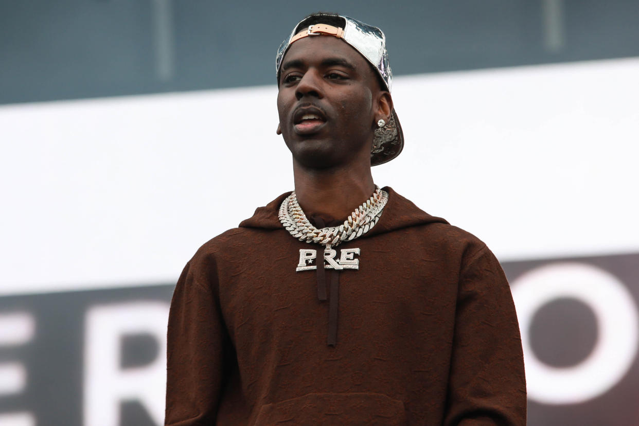 Young Dolph performs during Rolling Loud New York 2021 in New York City. 