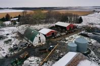 Derrydale Farm in Belle Plaine, Minnesota as Biden campaign pushes for rural voters