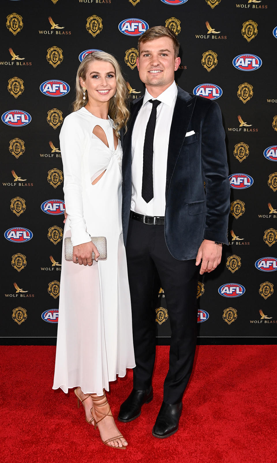  Ollie Wines and Olivia May at the 2021 Brownlow Red Carpet