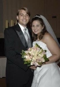 Jennifer Martin and her husband, Daniel, at their wedding