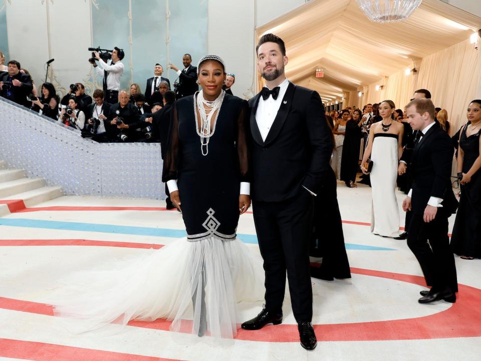 Serena Williams and Alexis Ohanian attend the 2023 Met Gala.