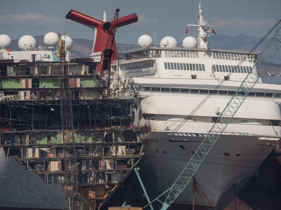 Cruise ships ship breaking yard Turkey