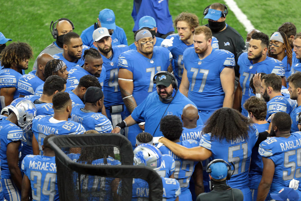 Detroit Lions head coach Matt Patricia has connected more with players since his first year, they said. (Photo by Jorge Lemus/NurPhoto via Getty Images)