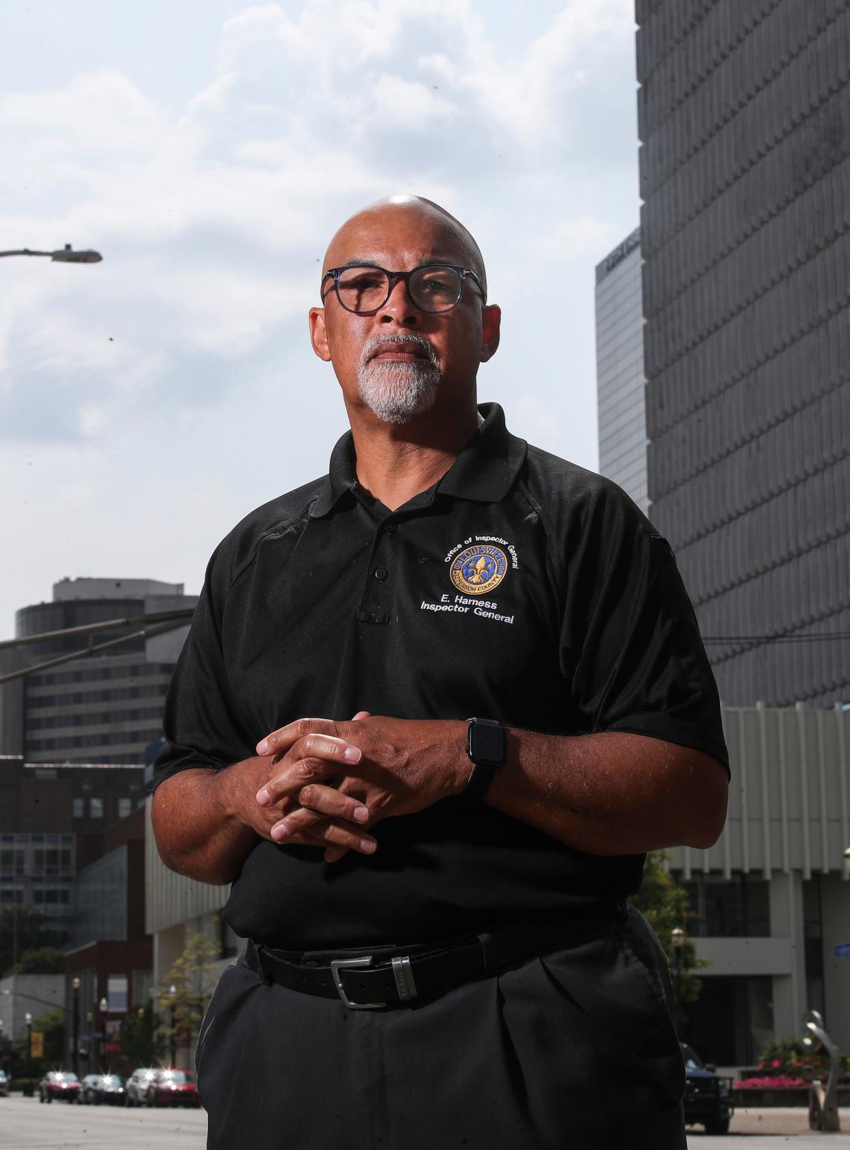 Metro Louisville's first inspector general is Ed Harness, who was hired in 2021 to investigate allegations of improper conduct by members of Louisville Metro Police Department. Harness is an attorney and former police officer. July 24, 2023. 