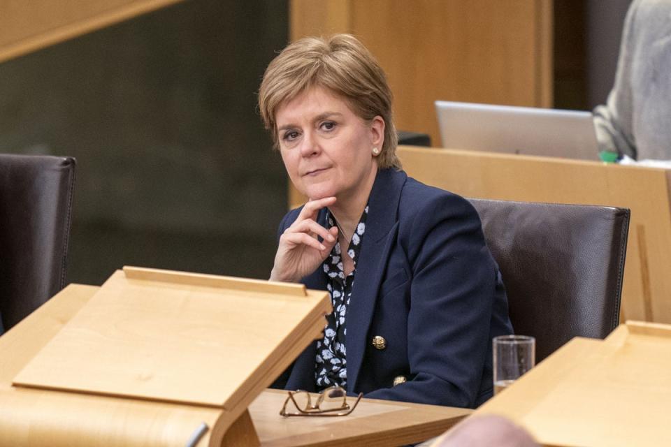 Nicola Sturgeon is now on the backbenches in Holyrood following her resignation as first minister (PA) (PA Wire)